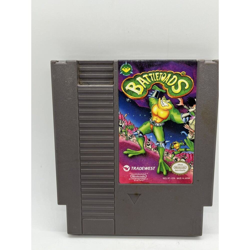 Authentic Battletoads Original Nintendo NES Game - Tested!